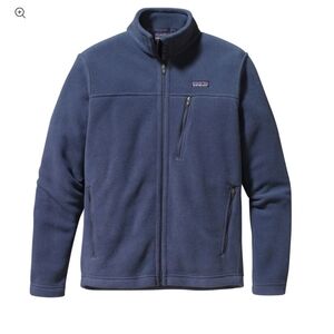 Patagonia Simple Synchilla Fleece Jacket, Lightweight Warm Activewear Navy Sz L